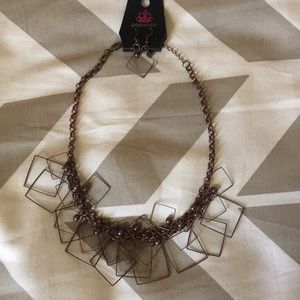 Bronze necklace and earring set! BRAND NEW!!